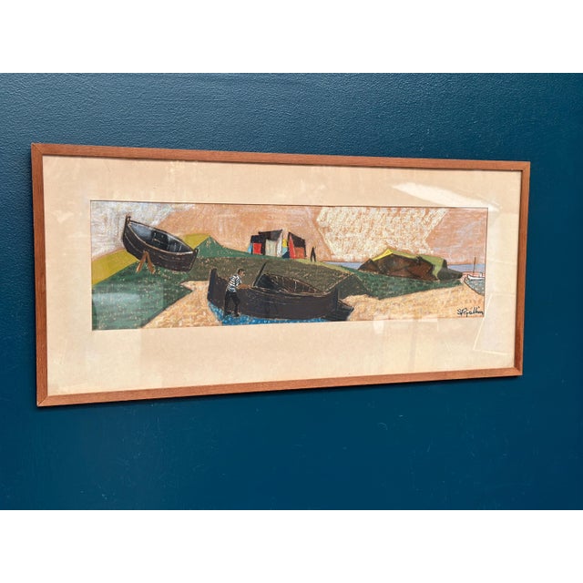 S. Rjellim, Shore, 1950s, Oil on Panel, Framed For Sale - Image 14 of 18