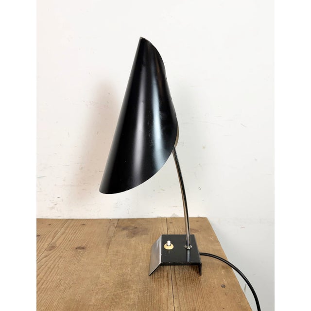 Josef Hurka Vintage Black Table Lamp by Josef Hurka for Napako, 1960s For Sale - Image 4 of 18
