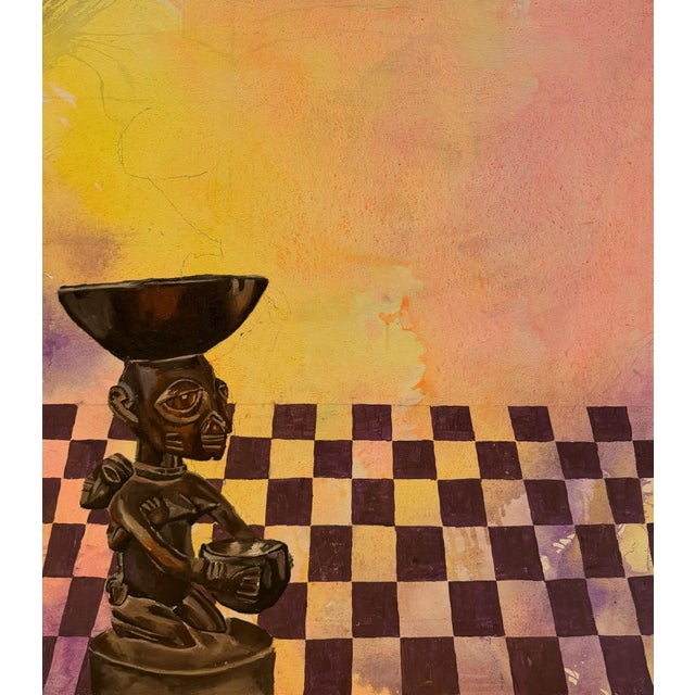 Identity and Sacrifice, by Winifred Otowa (2025) Acrylic and Oil on Canvas For Sale - Image 4 of 5