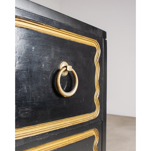 Wood Pair of Mid-Century Modern Lacquered Espana Chests by Dorothy Draper For Sale - Image 7 of 18