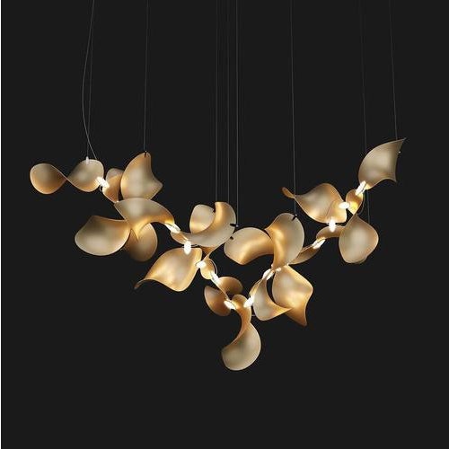 Not Yet Made - Made To Order Dune 20 Cluster Chandelier in Silver Anodized Aluminum by Moss Objects For Sale - Image 5 of 18