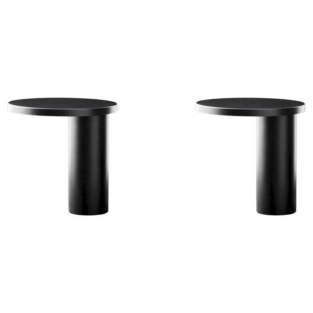 Cylinda Black Metal Table Lamps by Angeletti & Ruzza for Oluce, Set of 2 For Sale - Image 14 of 14