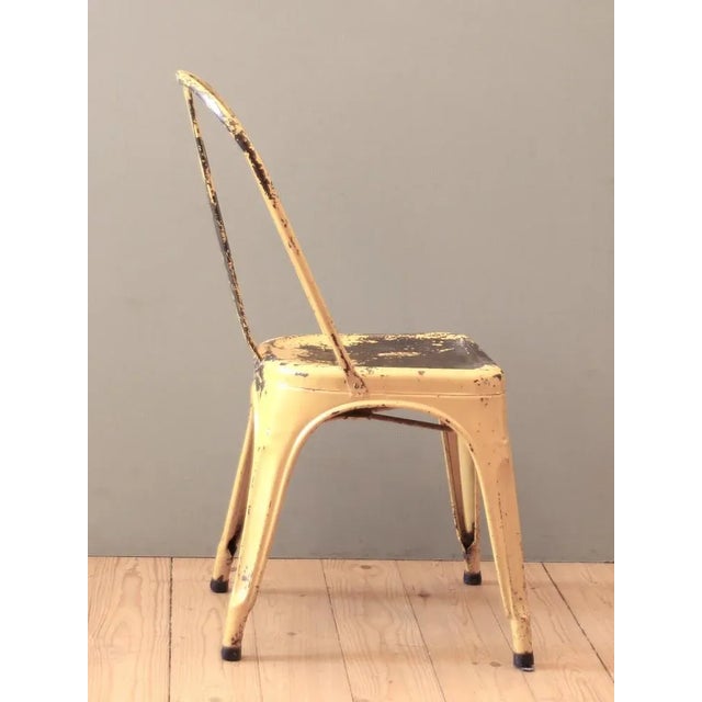 Tolix Vintage Yellow Chair by Xavier Pauchard for Tolix, 1930s For Sale - Image 4 of 10