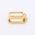 1980s Jean Vendôme Square Ring in Yellow Gold and Diamonds, Size 4.5 For Sale - Image 6 of 6