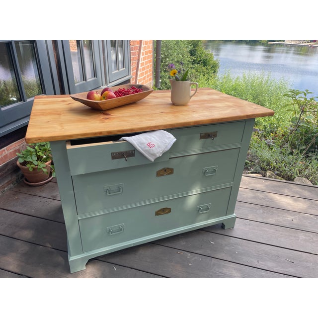 Antique Chest of Drawers in Fir, 1890s For Sale - Image 17 of 18