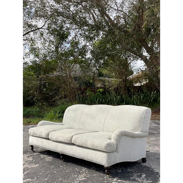 Vintage Regency Lee Industries English Roll Arm Sofa Chairish