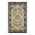 1700s Beige Field Medallion Qing Style Antique Chinese Ningxia Small Rug For Sale