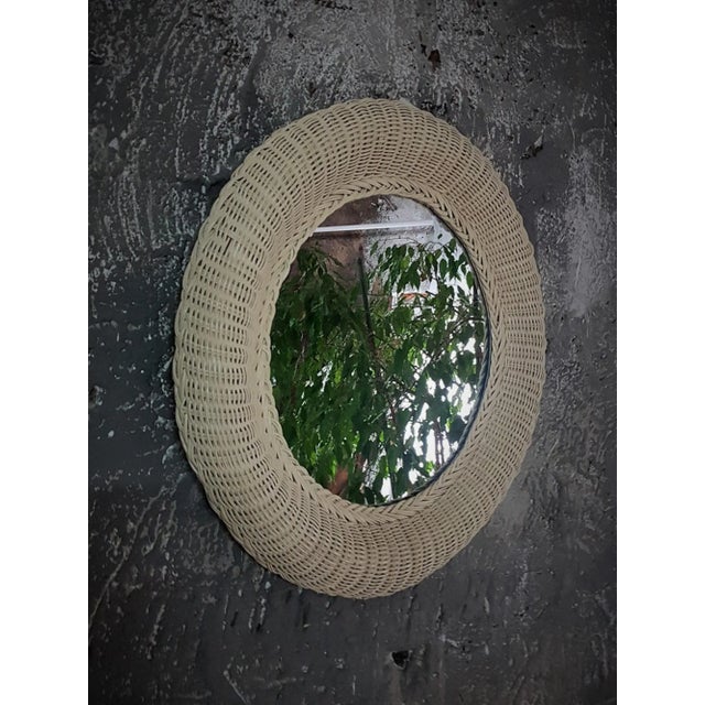Wood Mid-Century Rattan Wall Light, Italy, 1960s For Sale - Image 7 of 11