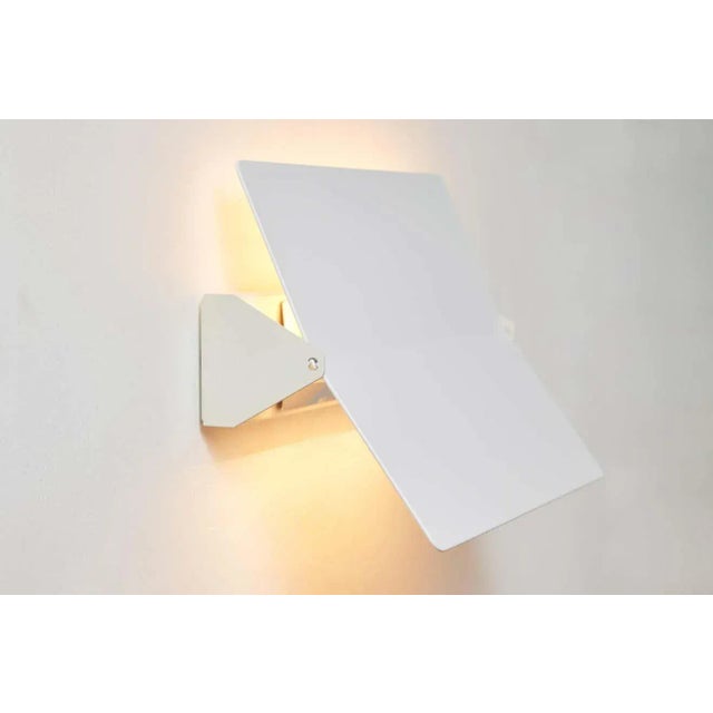 Not Yet Made - Made To Order Large Charlotte Perriand 'Applique à Volet Pivotant Plié' Wall Light in White For Sale - Image 5 of 12