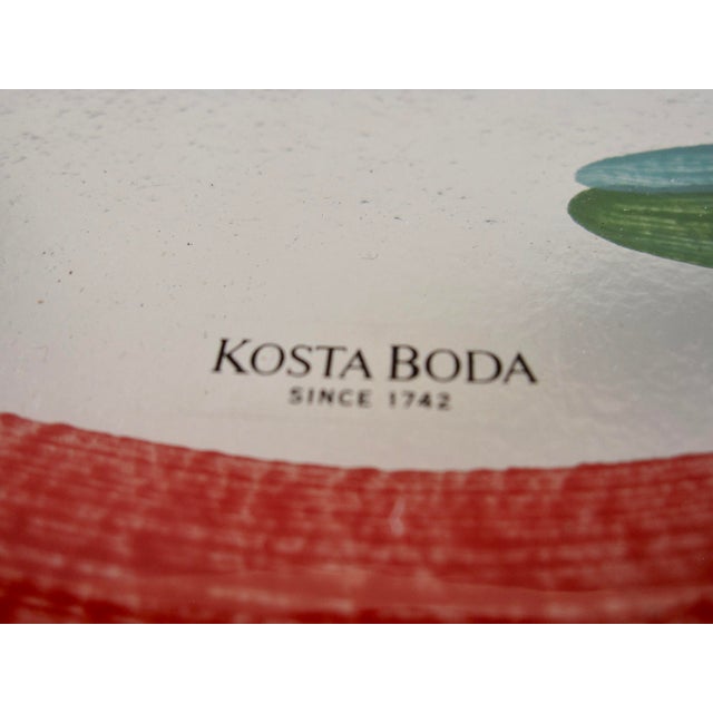 食器 Ulrica Hydman Vallien COSTA CODA plate Sweden Kosta Boda Glass Plate 