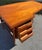 1960s Teak Boomerang Writer's Desk With Floating Drawer Bank and Front Display | Mid Century Atomic in the Style of Kai Kristiansen For Sale - Image 5 of 12