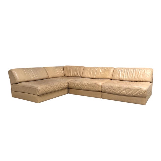 DS76 Lounge Sofa in Beige Leather from de Sede, 1970s For Sale - Image 16 of 16