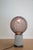 Colored puffed glass sphere table lamp, 60s This piece is attributed to the mentioned designer/maker. It has no...