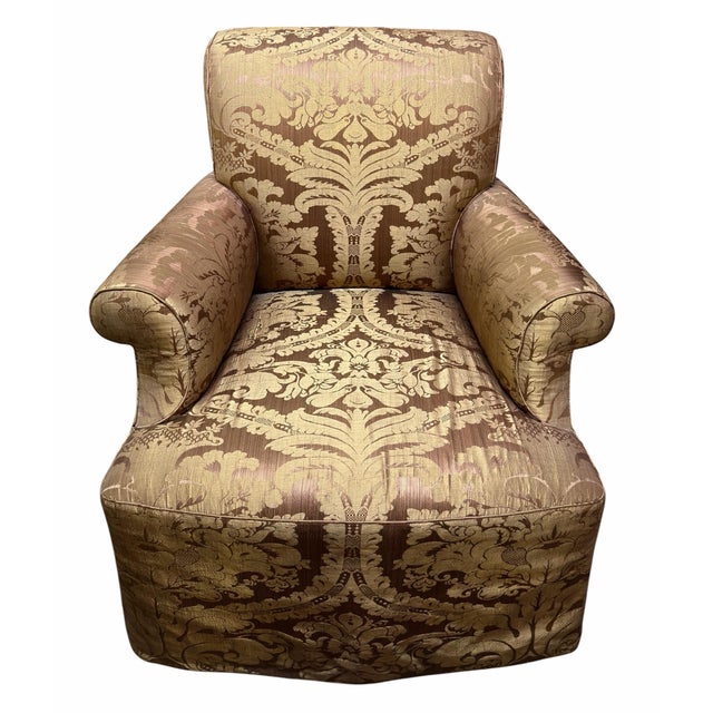 Rose Tarlow Melrose House Fully Upholstered Swivel Club Chair For Sale In Los Angeles - Image 6 of 7