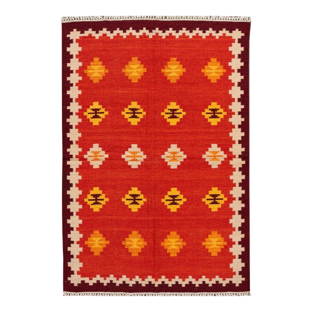 21st Century Modern Kilim Rug 5 '5'' X 8' 3'' For Sale
