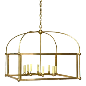 Large Brass Lantern Chandelier by Chapman and Myers