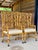 Pair of Vintage Coastal Faux Bamboo Rattan Lattice Armchairs by French Heritage For Sale - Image 12 of 12
