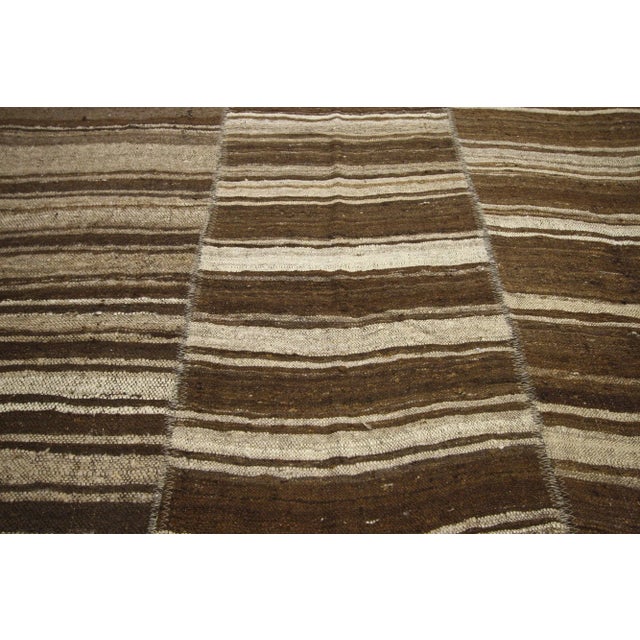 Mid 20th Century Wabi-Sabi Turkish Kilim Rug - 10'01 X 14'02 For Sale - Image 4 of 7