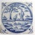 Late 19th Century Set Two Dutch Frisian Blue and White Pottery Square Bible Tiles, the Prodigal Son For Sale - Image 5 of 6