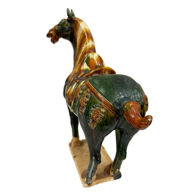 20th Century Chinese Ceramic Tang San Cai (Tri Color)Horse For Sale - Image 11 of 12