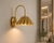 Not Yet Made - Made To Order Handcrafted Brass Scalloped Wall Sconce, Fluted Shade Vanity & Bedroom Wall Light For Sale - Image 5 of 10