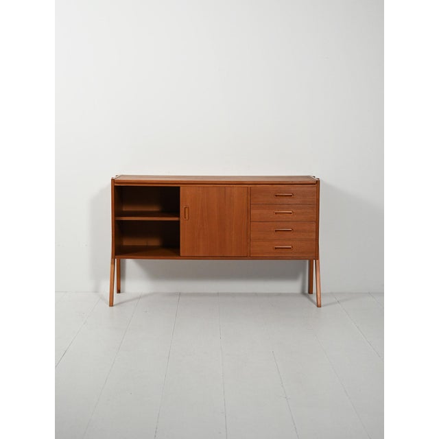 Scandinavian Sideboard with Exposed Structure, 1960s For Sale - Image 3 of 13