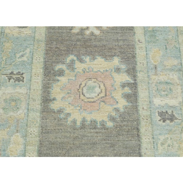 Turkish Oushak Runner Rug 2'9" x 8'7" #17369 For Sale - Image 4 of 8