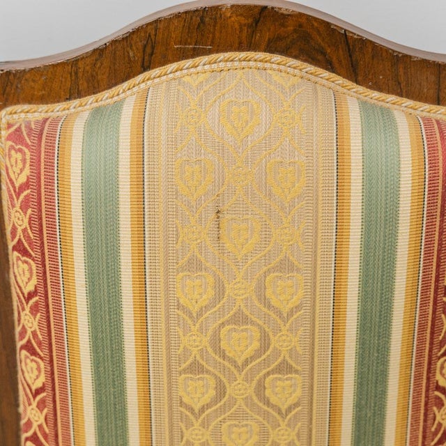 Antique Lounge Chairs in Wood and Fabric, 1890s, Set of 2 For Sale - Image 10 of 12