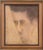 Enigmatic Mid-Century Portrait Painting of a Man Signed L. Kaye For Sale