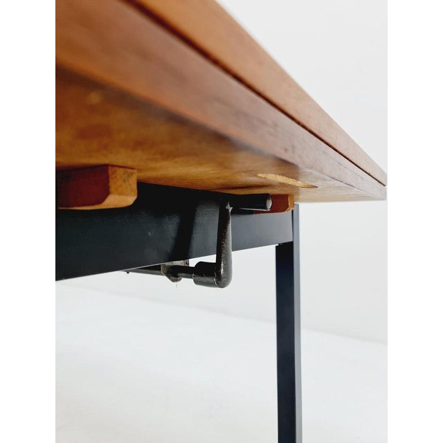 Vintage German Teak Extendable Dining Table, 1950s For Sale - Image 6 of 11