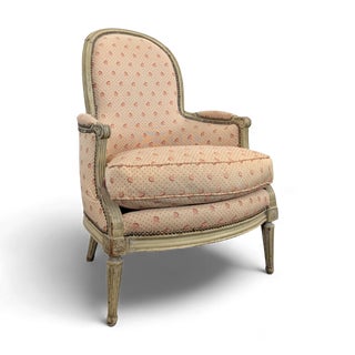 Louis XVI Upholstered Bergère Armchair For Sale