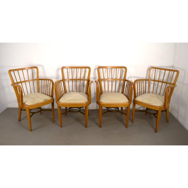 1950s Armchairs, Italy, 1950s, Set of 4 For Sale - Image 5 of 18