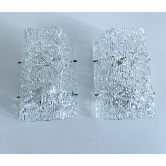 Mid-Century Modern Vintage Murano Glass Sconces from Kalmar, 1970s, Set of 2 For Sale - Image 3 of 18