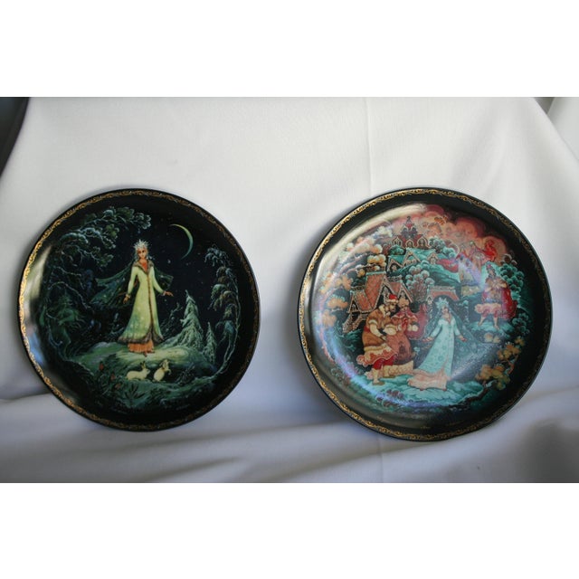 Beautiful Porcelain collectable plates all 22kt. Gold highlights on the borders. KHOLUIY ART STUDIOS - Issued plates from...