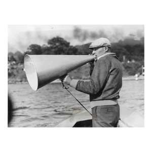 1933 Harvard Crew Practice Antique Photograph