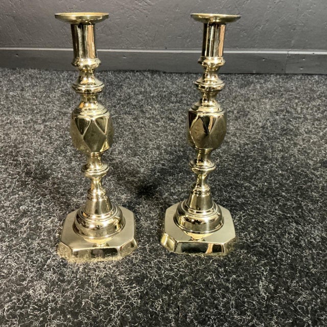 Victorian King of Diamonds Candlesticks, 1897, Set of 2 For Sale - Image 6 of 6