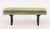 Wood Chinese Style Sage Velvet Upholstered Bench For Sale - Image 7 of 7