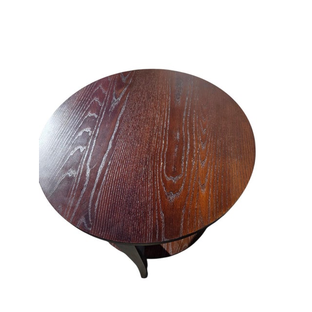 Vintage Ethan Allen Horizons Collections Lamp Side End Table Pedestal Shelf Stand For Sale - Image 14 of 16