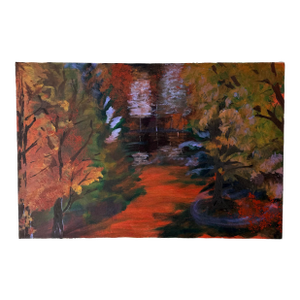 1970s Autumn Landscape Oil Painting