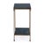 Transitional Larkin 11.5 in. W Square Indoor Marble and Iron Side Table with Lower Open Shelf, Green Marble For Sale - Image 3 of 7
