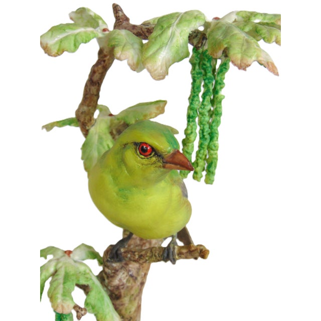 Vintage Royal Worcester Scarlet Tanager by Dorothy Doughty Porcelain Bird Sculpture 1954 For Sale - Image 11 of 12