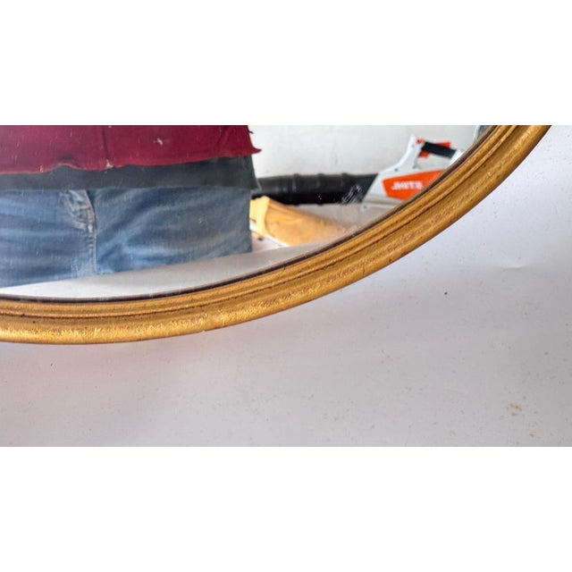 Small Art Deco Mirror in Gilt and Carved Wood For Sale - Image 6 of 14