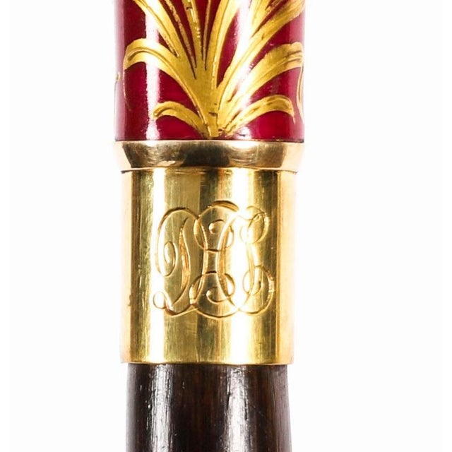 Antique French Sevres Porcelain Walking Sword Stick, 1890s For Sale - Image 13 of 15