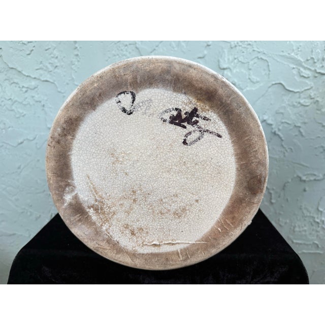 Antique American Brown/White Glazed Stoneware Jug With Handle, Circa 1900 For Sale In Orlando - Image 6 of 11