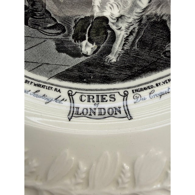 Wedgwood Vintage 1960’s Cries of London (Raised Laurel) Decorative Plate For Sale - Image 4 of 8