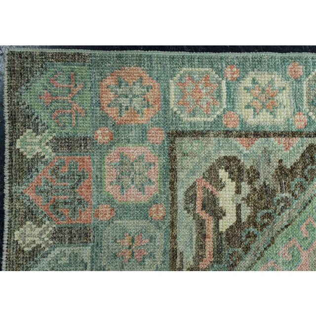 Turkish Oushak Rug 2'10" x 10'4" #20042 For Sale - Image 4 of 8