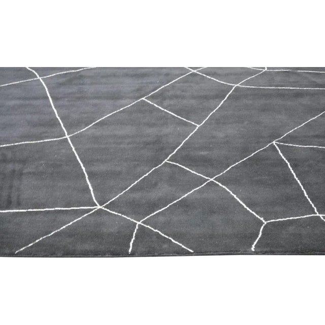 Moroccan Hand Knotted Wool Rug,8'1"X10' For Sale - Image 4 of 6