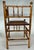 Antique English Burnt Bamboo Corner Chair or Shelf. For Sale - Image 4 of 10