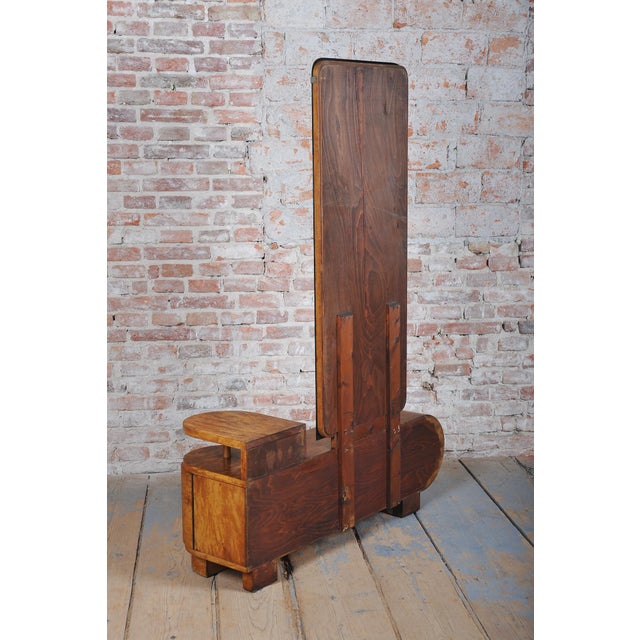 Czech Art Deco Dressing Table in Poplar Burl, 1930s For Sale - Image 11 of 12