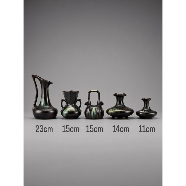 Large Vintage Belgian Glazed Ceramic, 1930s, Set of 5 For Sale - Image 14 of 15